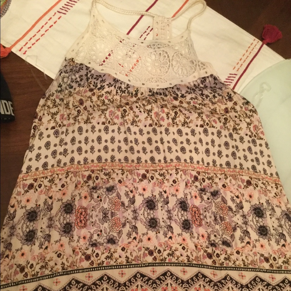 Maurice’s crochet t-back floral tank